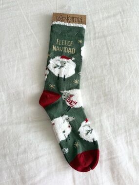 NWT Karma Christmas Sheep Socks